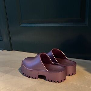 Women's Purple Platform Clogs